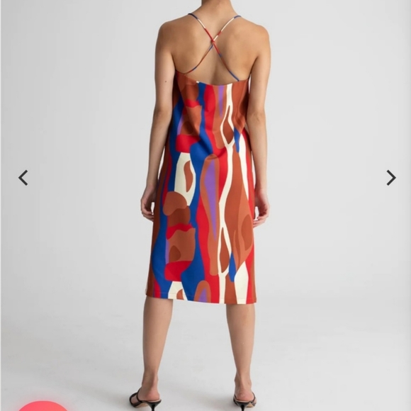 Hosjberg Greta Adele Slip Dress New Anthropologie Retro Mod 70's Pucci S… - Picture 6 of 15